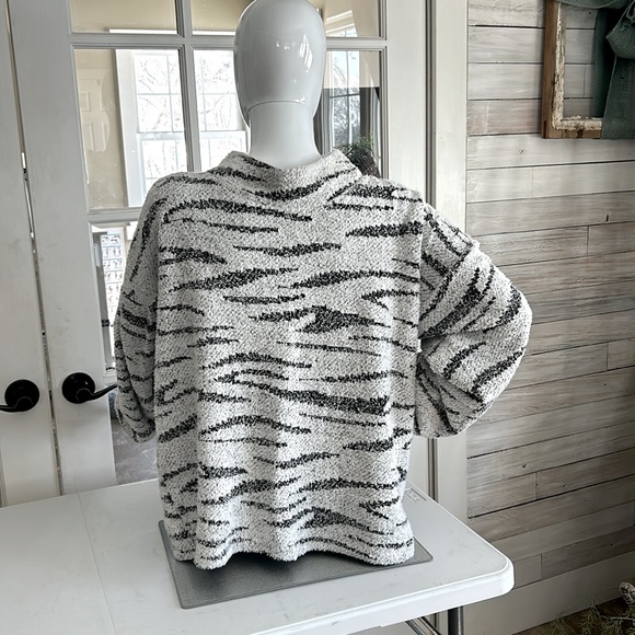 Maurice’s Striped Mock Neck Sweater - Size XL - Picture 2 of 5